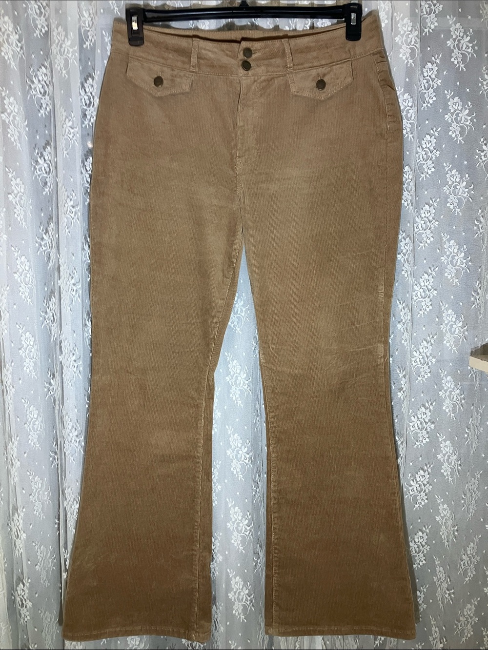 Jones New York Corduroy Flare Jeans - Caramel Brown size 16